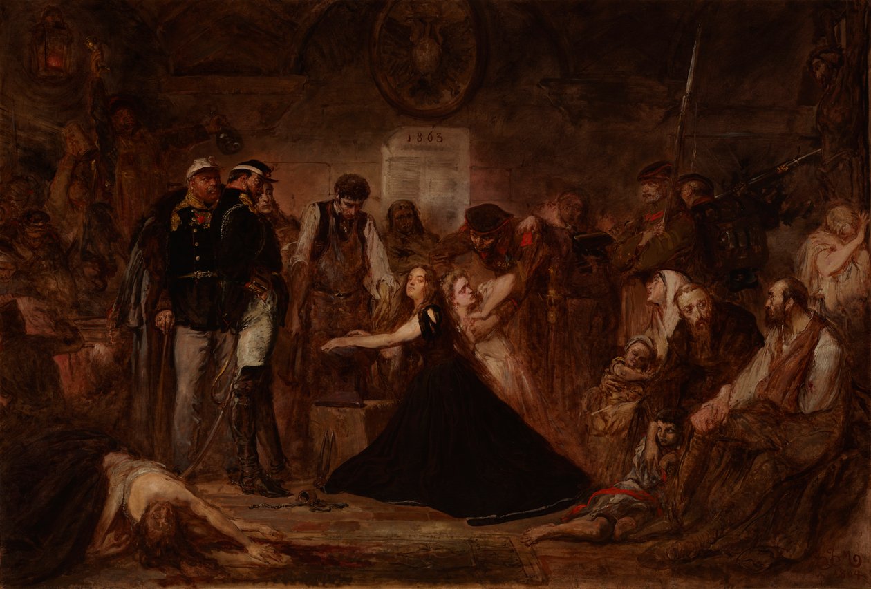 Polonia 1863 (Spoutané Polsko) od Jan Matejko