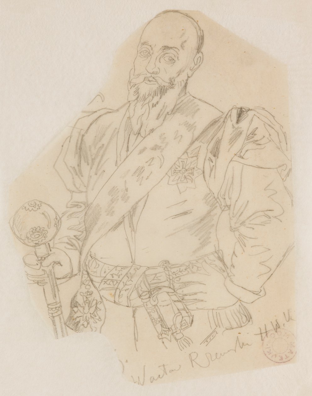 Busta Wacława Rzewuského, velkého korunního hejtmana od Jan Matejko