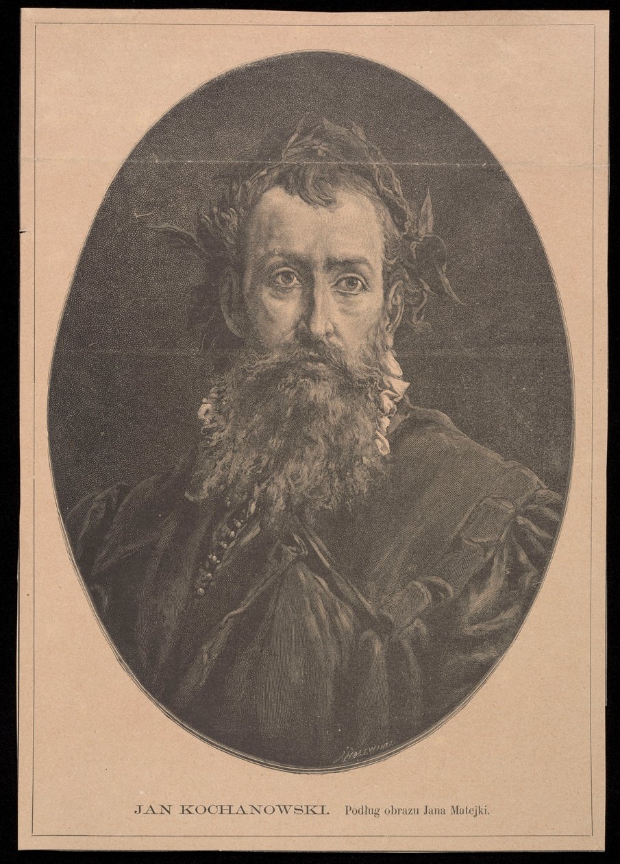 Portrét Jana Kochanowského podle obrazu Jana Matejka od Jan Matejko