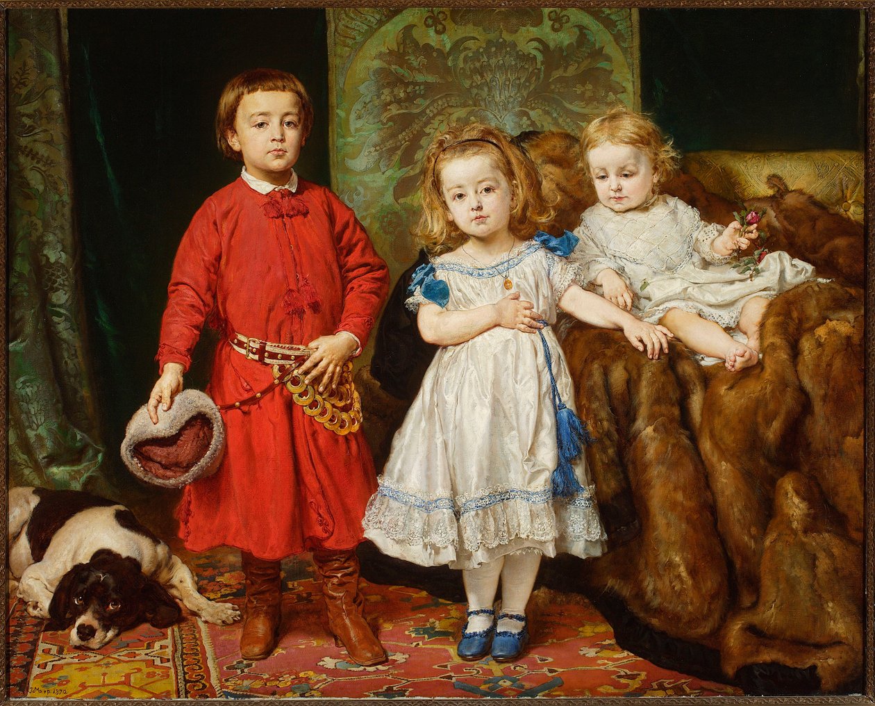Portrét tří dětí umělce od Jan Matejko