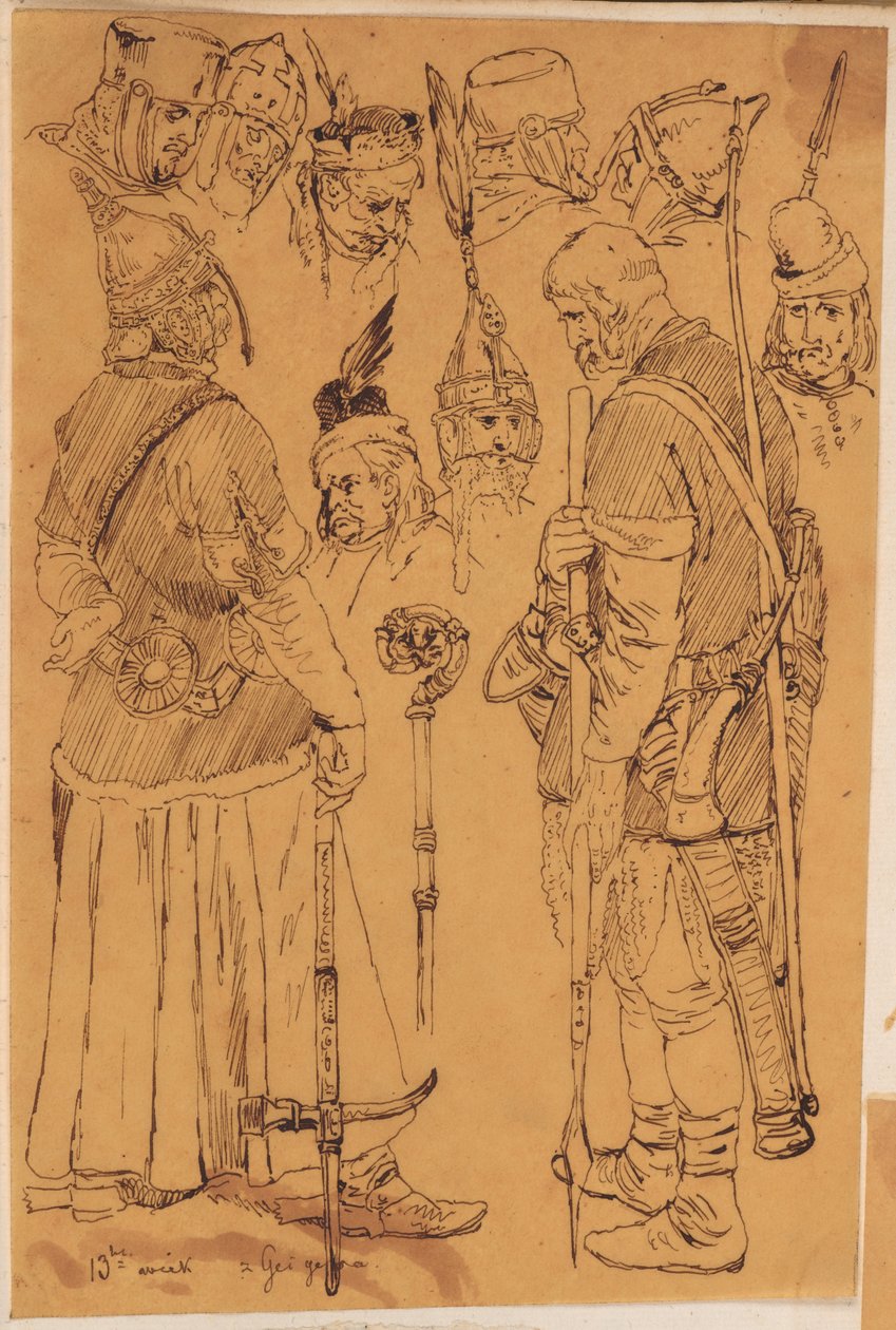 Skarbczyk. Krieger aus dem 13. Jahrhundert od Jan Matejko
