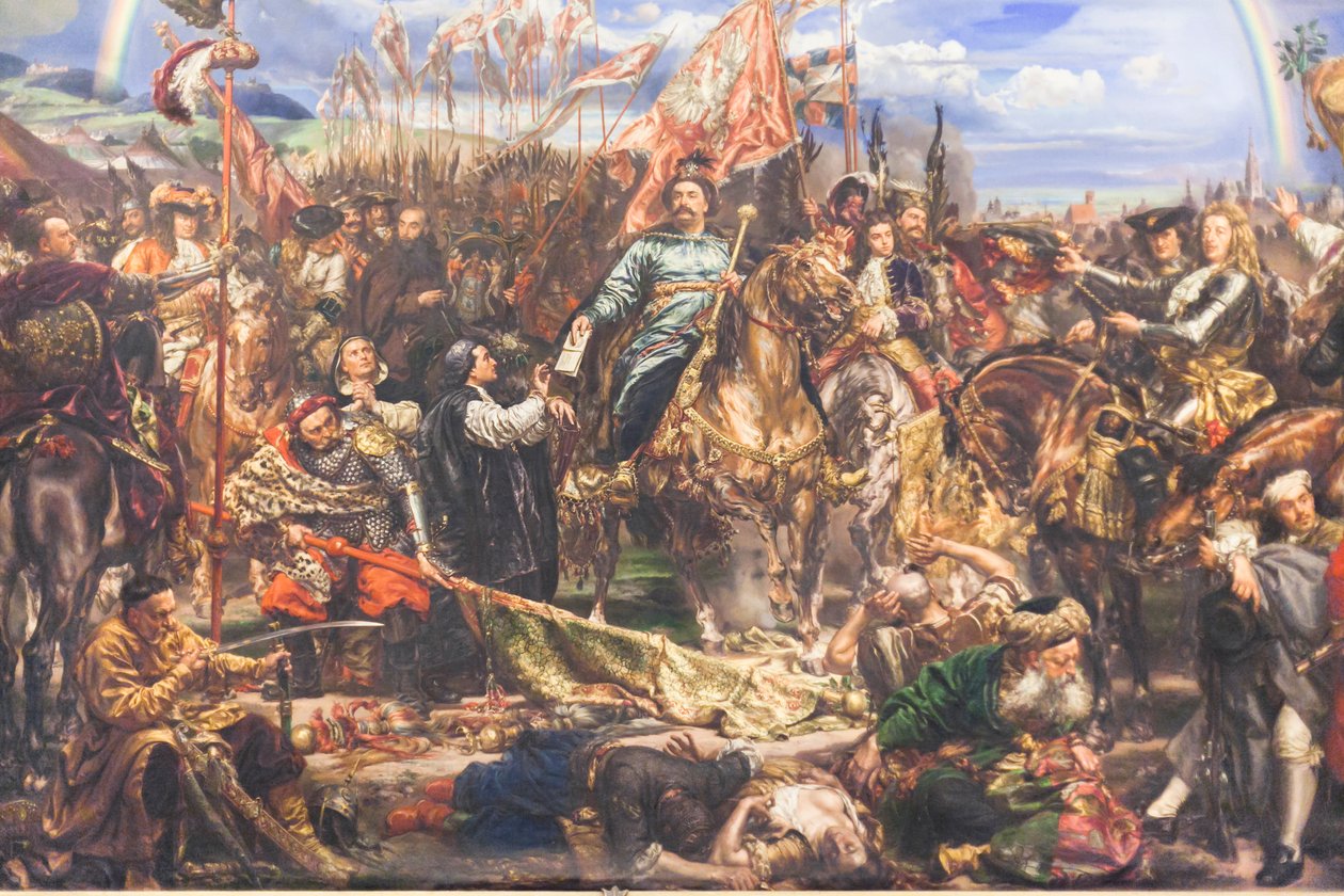 Sobieski posílá po bitvě u Vídně papeži zprávu o vítězství od Jan Matejko
