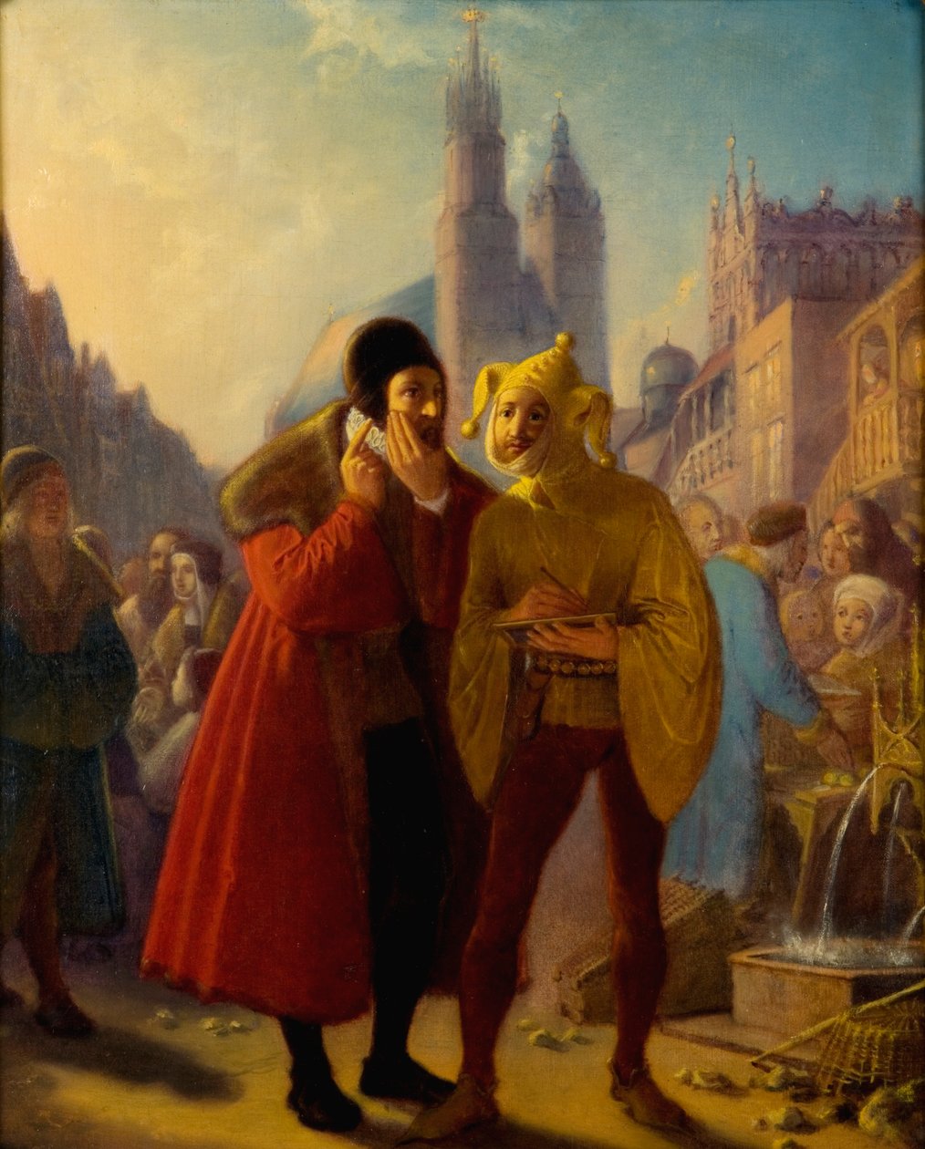 Stańczyk předstírající bolest zubů od Jan Matejko