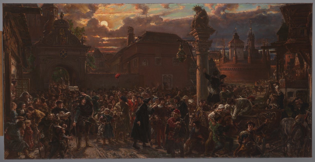 Odchod žáků z Krakova v roce 1549 od Jan Matejko