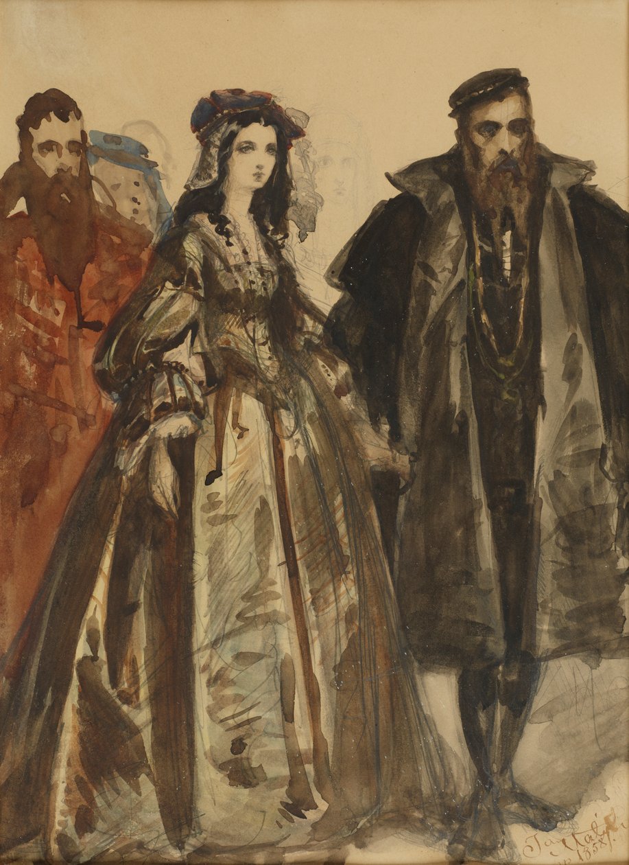 Zikmund August a Barbara od Jan Matejko