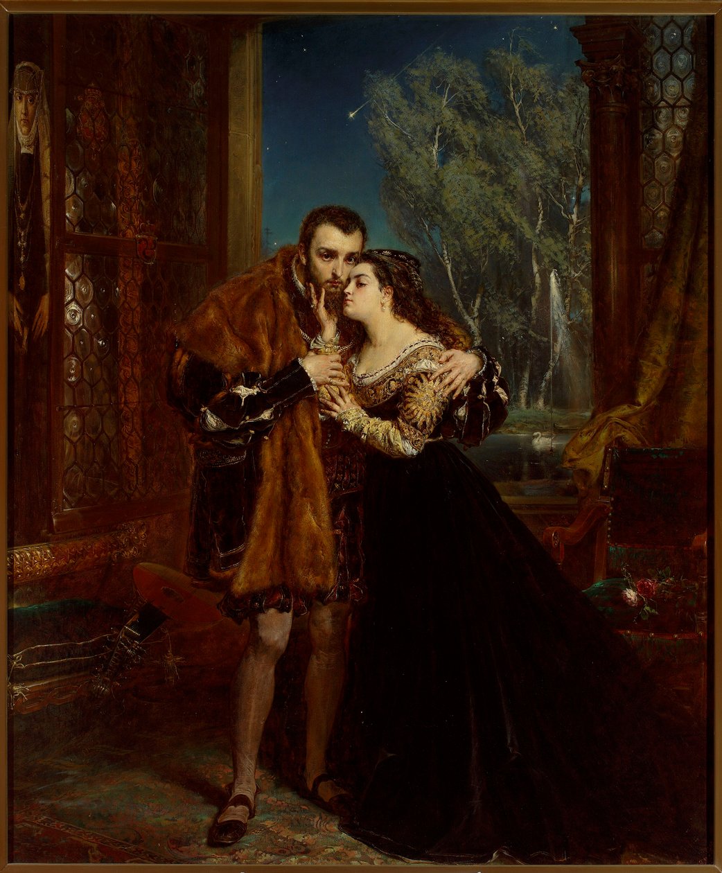 Zikmund August s Barborou na dvoře Radziwiłłů ve Vilniusu od Jan Matejko