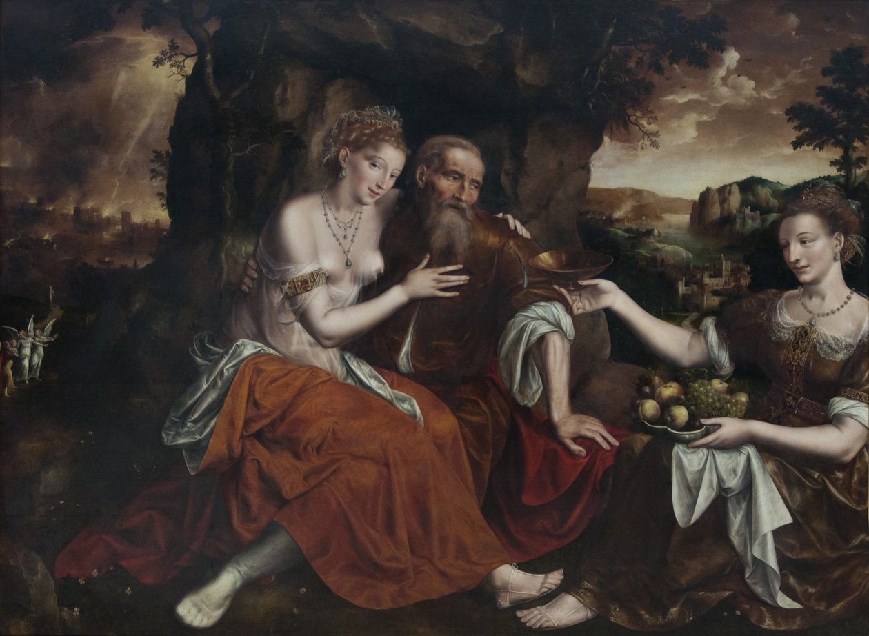 Lot a jeho dcery od Jan Matsys