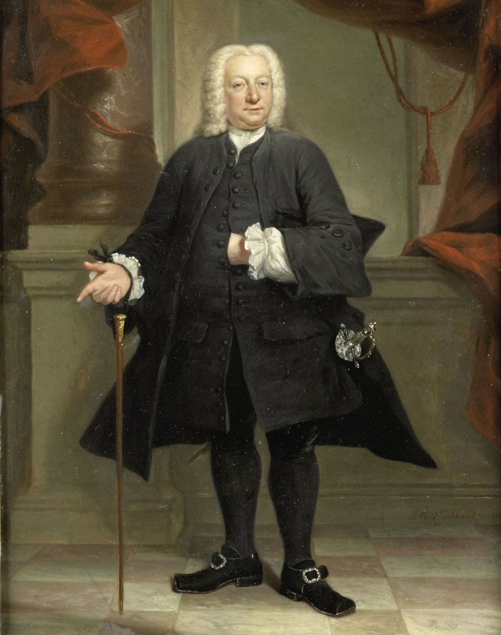 Portrét muže od Jan Maurits Quinkhard (signed by artist)