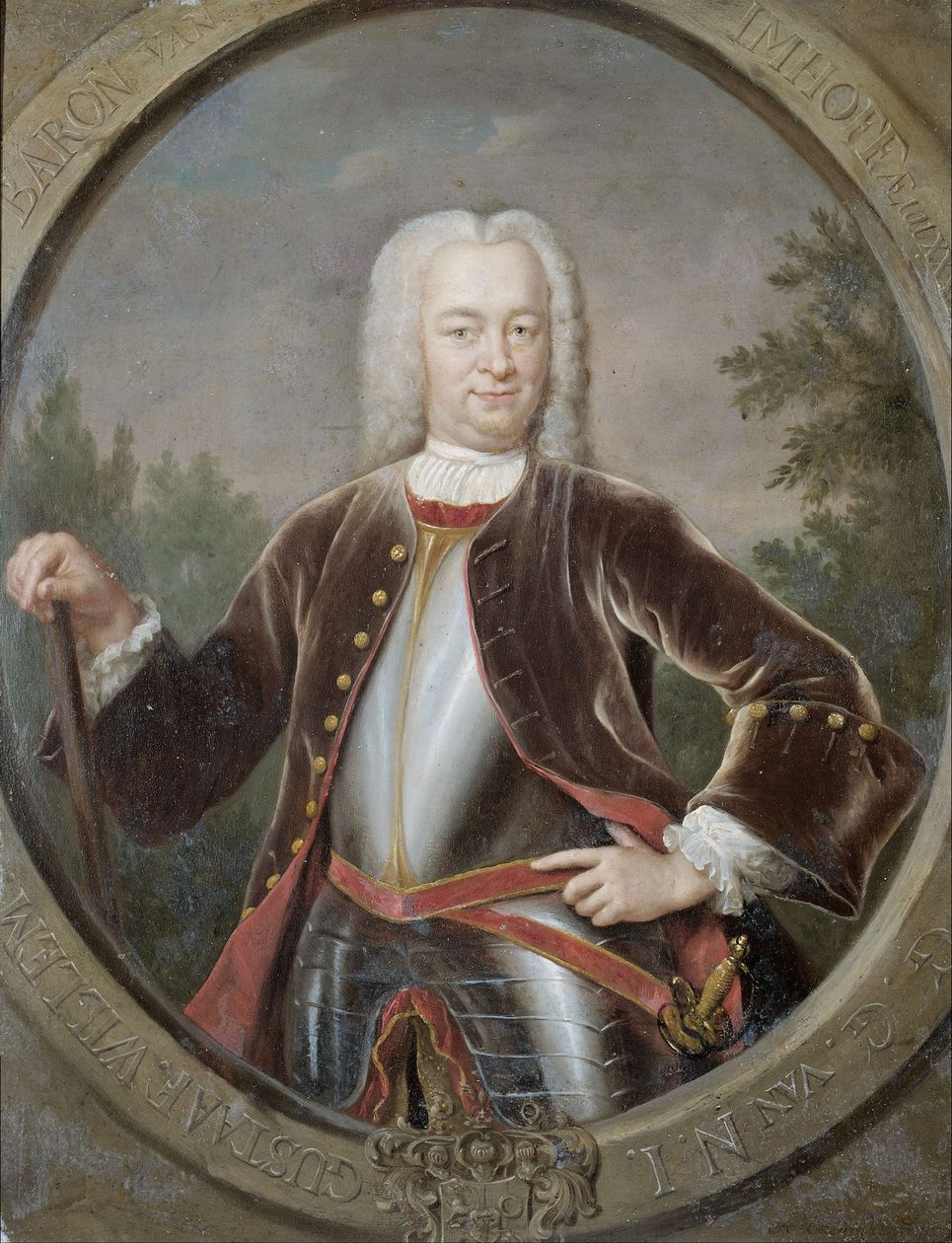 Nizozemsky: Gustaaf Willem baron van Imhoff (1705-50). Generální guvernér (1743-50) Portrét Gustaafa Willema barona van Imhoffa, generálního guvernéra Nizozemské východoindické společnosti. od Jan Maurits Quinkhard