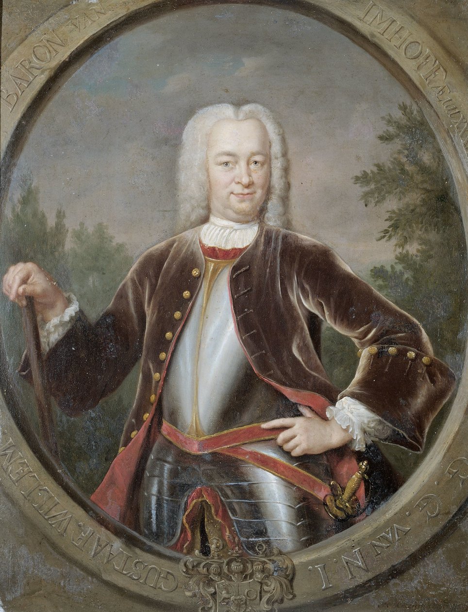 Portrét Gustaaf Willem, baron van Imhoff, generální guvernér Nizozemské Východoindické společnosti od Jan Maurits Quinkhard