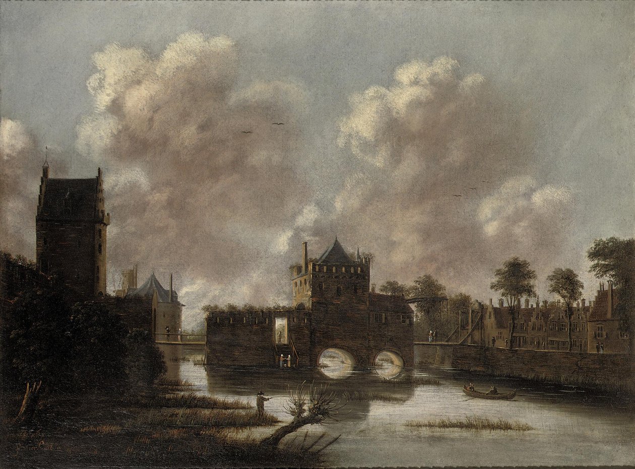 Jan Meerhout - Bílá ženská brána Utrecht od Jan Meerhout