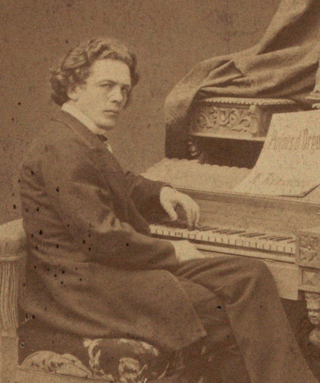 Portrét skladatele Antona Rubinsteina 1829-1894, cca 1860-1870. od Jan Mieczkowski