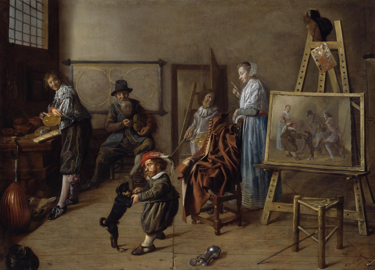 Malířův ateliér od Jan Miense Molenaer