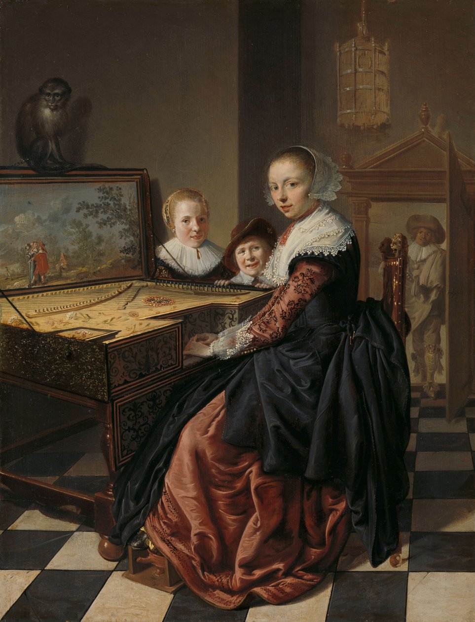 Žena hrající na pannu, 1630-40 od Jan Miense Molenaer