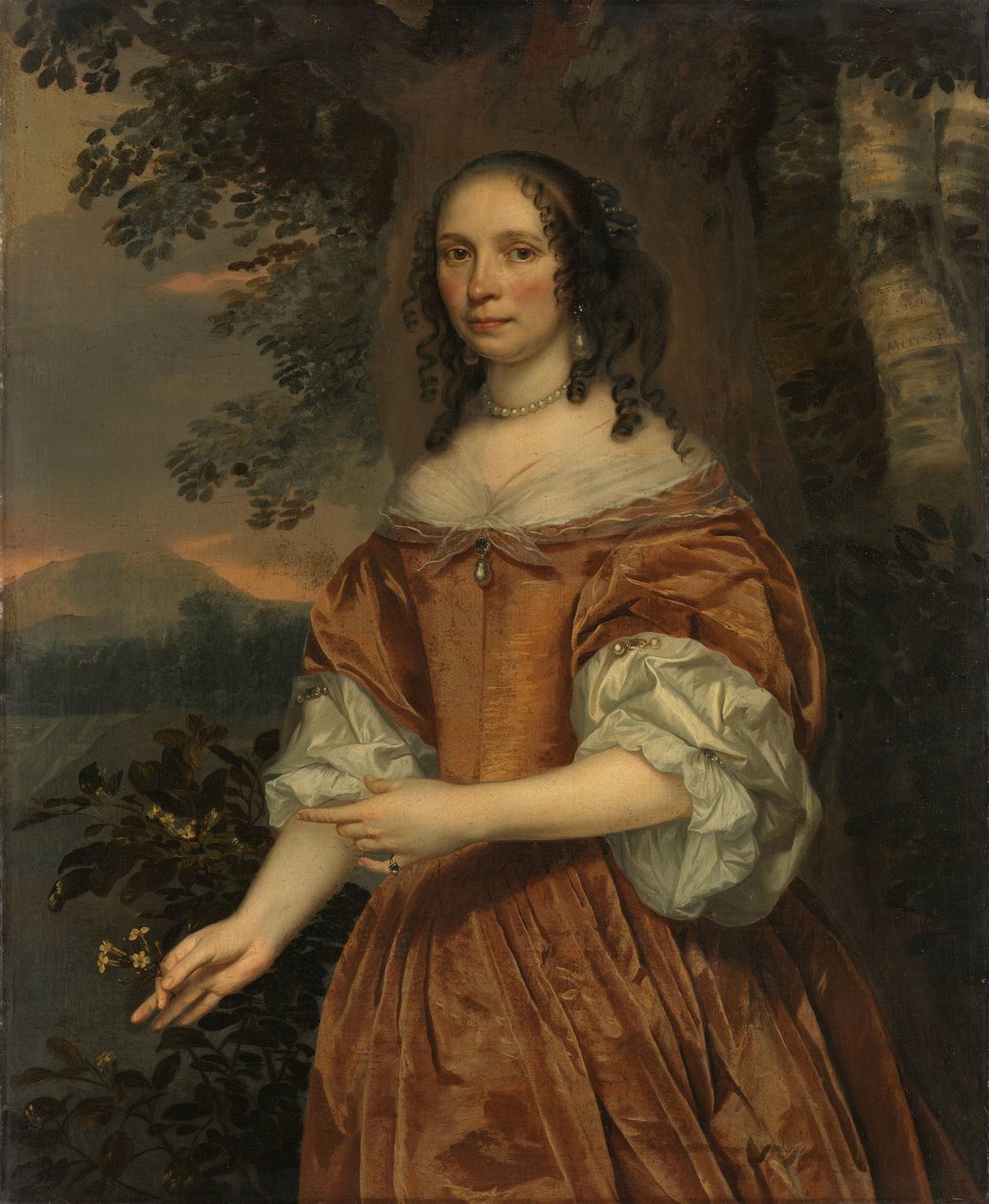 Maria de Witte Françoisdr (nar. 1616). Manželka Johana van Beaumonta od Jan Mijtens