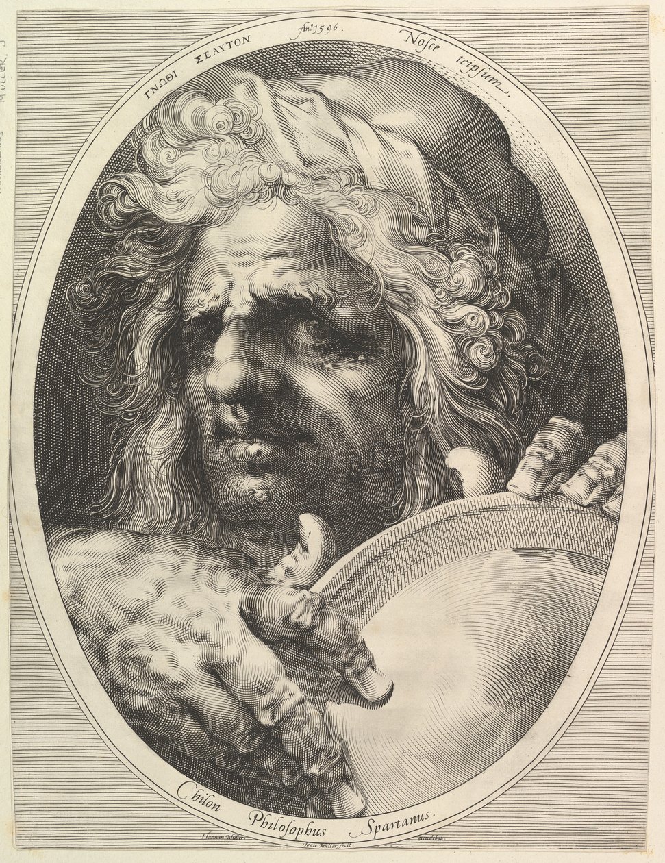 Chilon, zákonodárce a filozof Sparty, ca. 1615. od Jan Muller