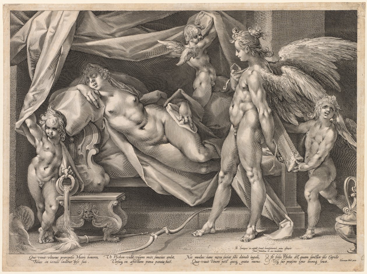 Amor a Psyché od Jan Muller