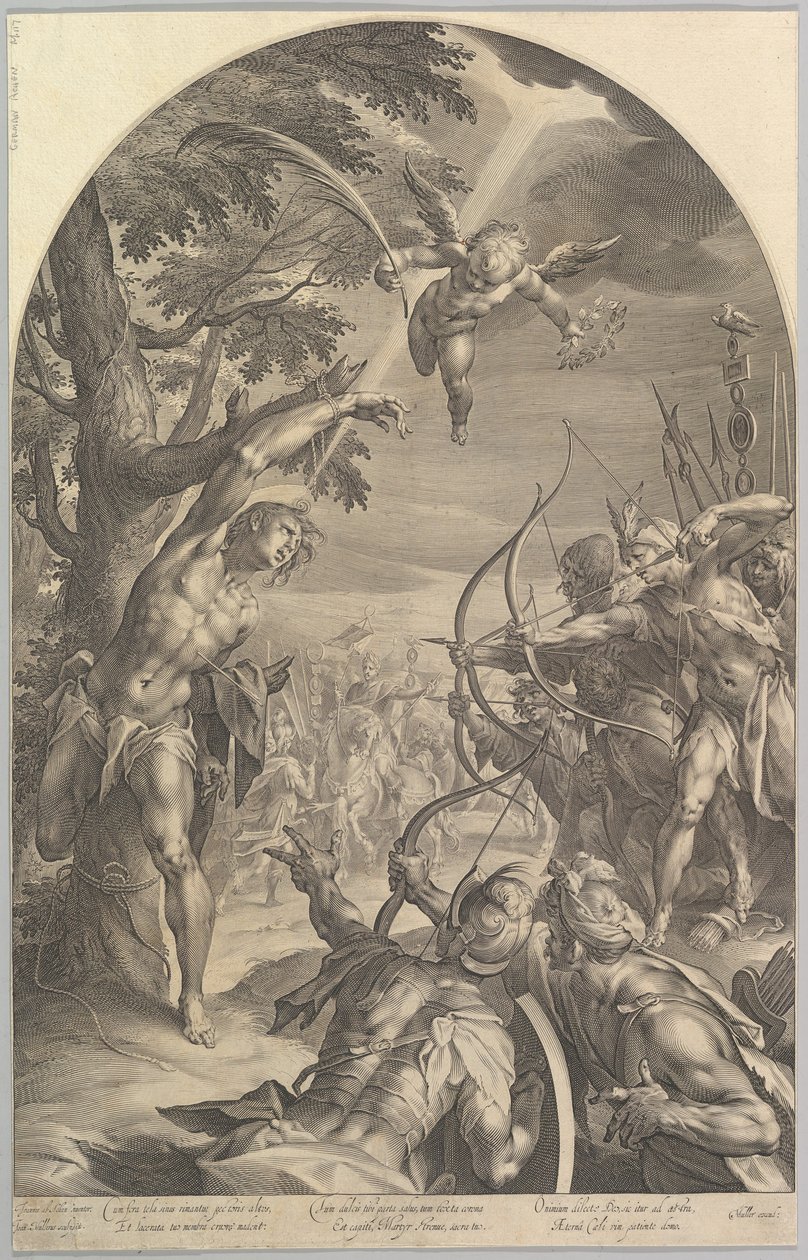 Umučení svatého Šebestiána, ca. 1600. od Jan Muller
