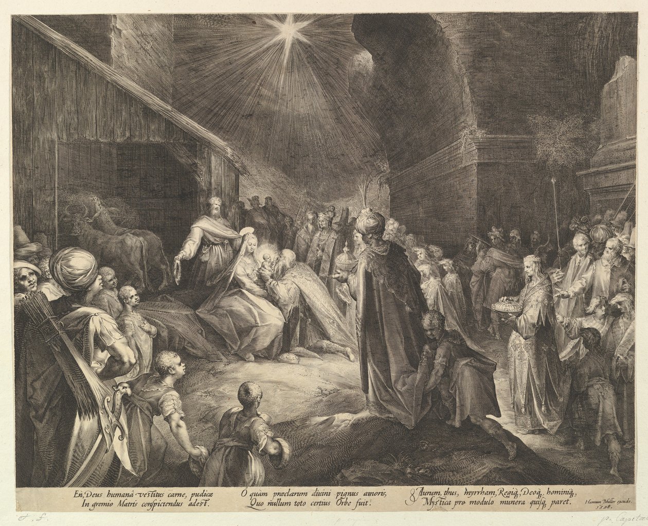 Klanění tří králů, ca. 1625. od Jan Muller