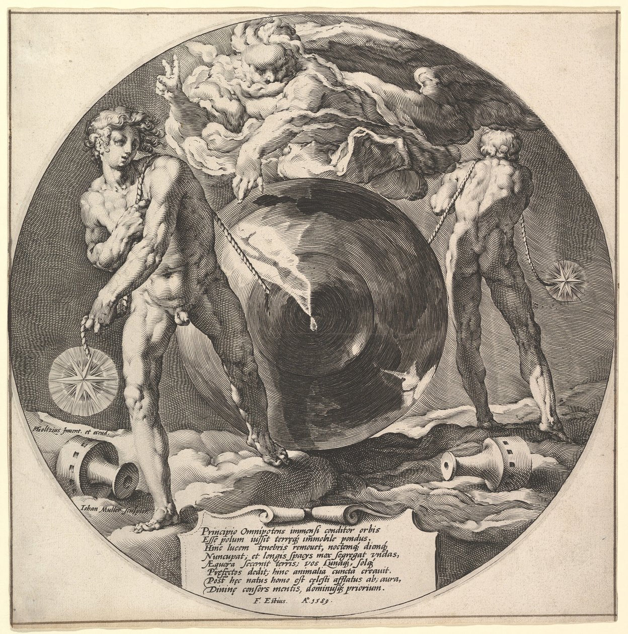 Název: Stvoření světa, ca. 1592. od Jan Muller