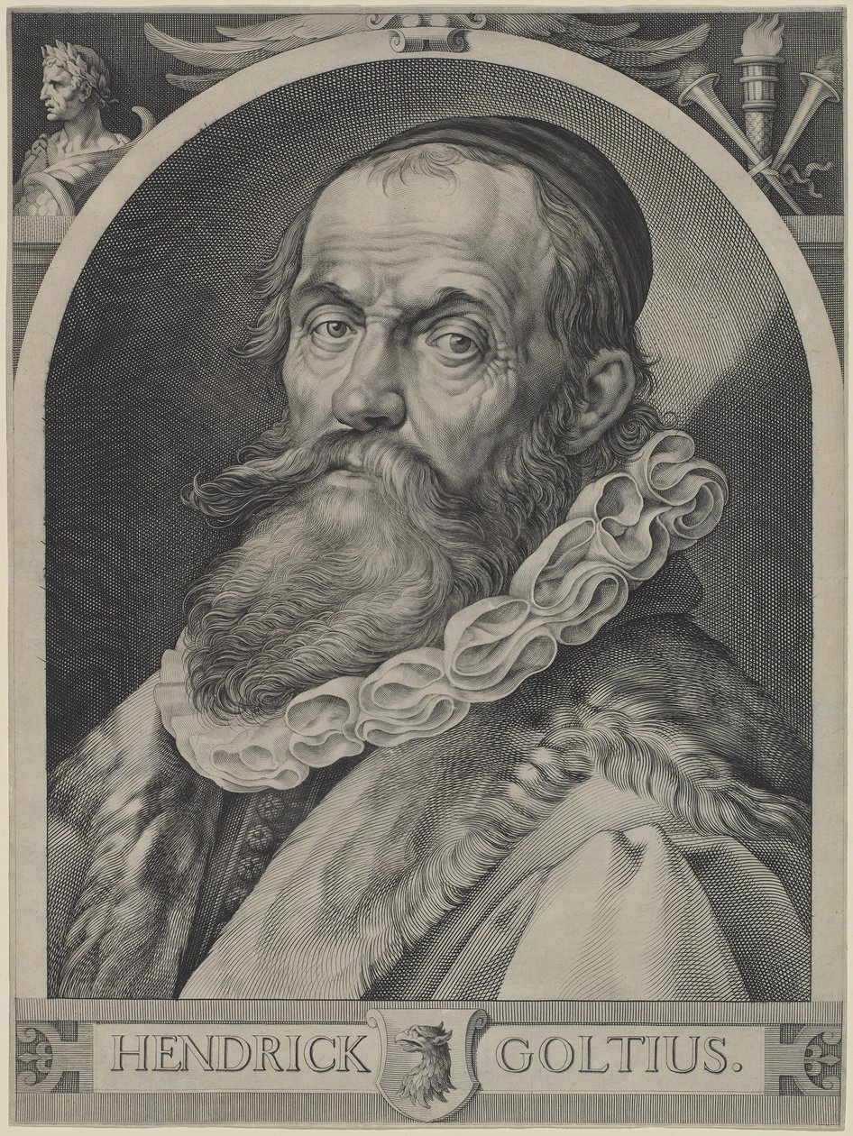 Portrét Hendricka Goltziuse od Jan Muller, Hendrick Goltzius