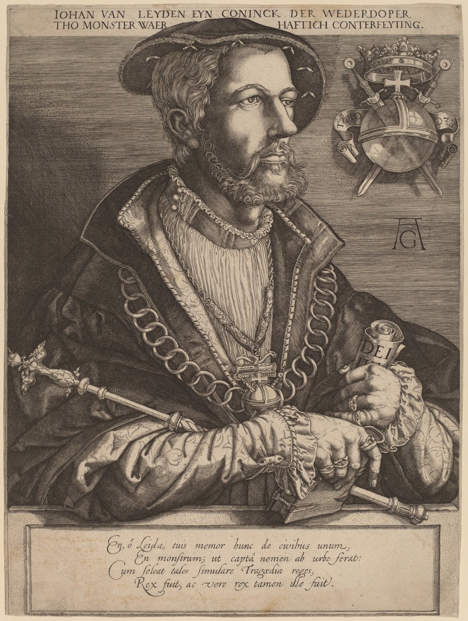 Johan van Leyden (Jan Beukels) od Jan Muller after Heinrich Aldegrever