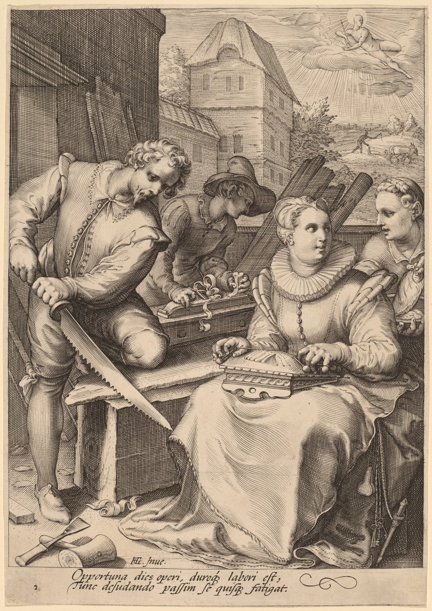 Jeden od Jan Pietersz Saenredam, after Hendrik Goltzius