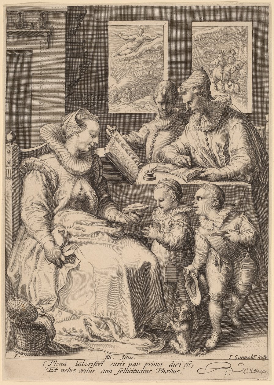 Ráno od Jan Pietersz Saenredam, after Hendrik Goltzius