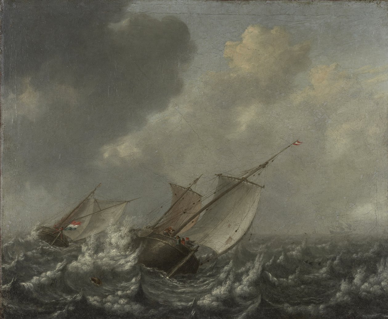 Plavidla na rozbouřeném moři, 1620 od Jan Porcellis