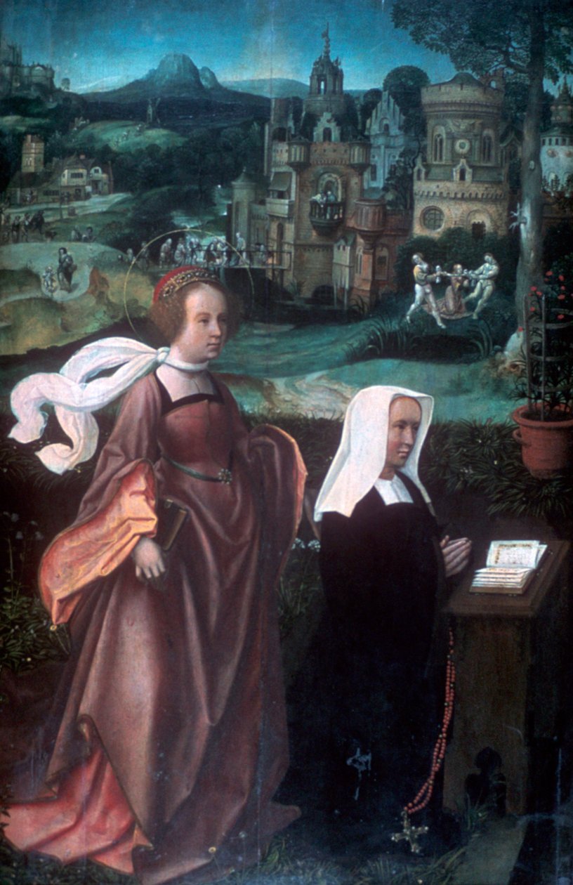 Saint Godelieve, c1485-1529 od Jan Provoost