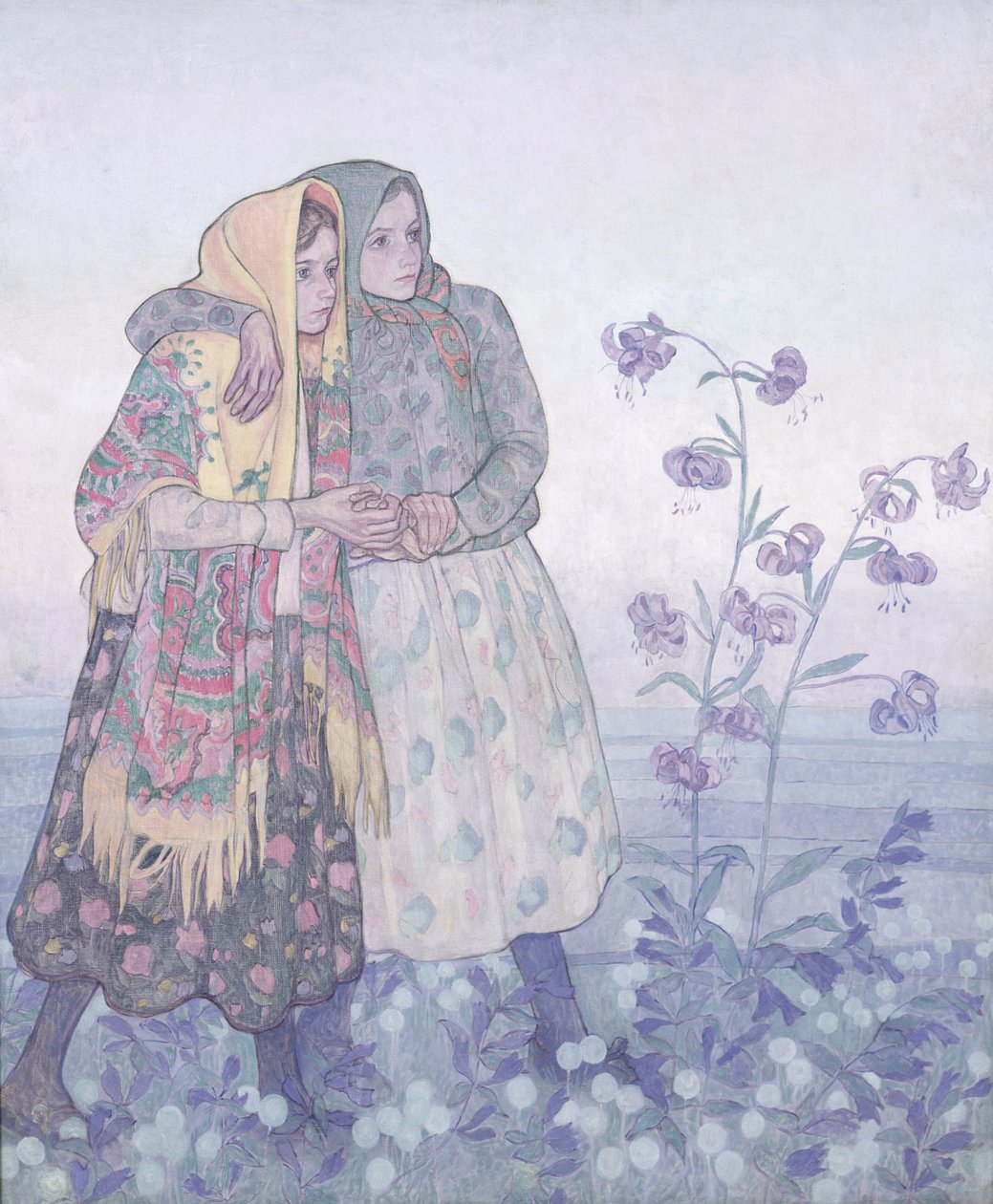 Průvod polských horalek, kolem roku 1910 (tempera na plátně) od Jan Rembowski
