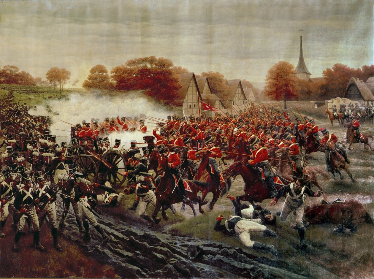 Cossacks Charging the Guns (olej na plátně) od Jan Rosen