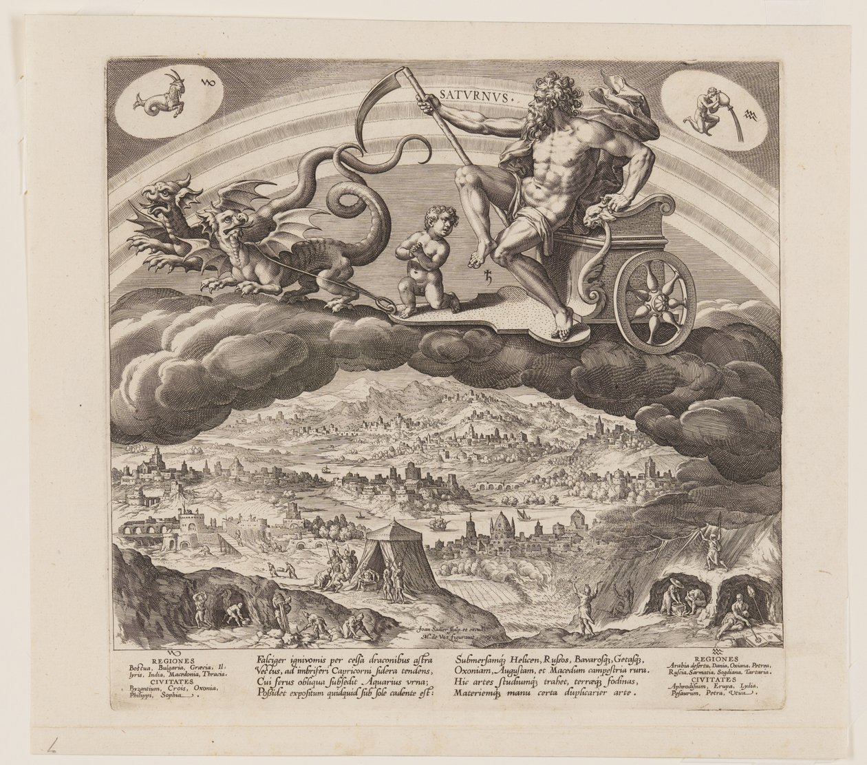 Saturnus, ze Sedmi planet od Jan Sadeler I