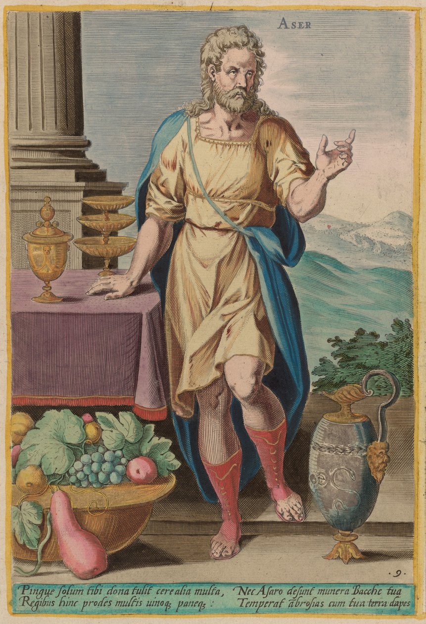 Asher od Jan Sadeler I after Crispen van den Broecke