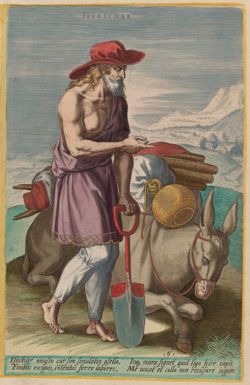 Issachar od Jan Sadeler I after Crispen van den Broecke