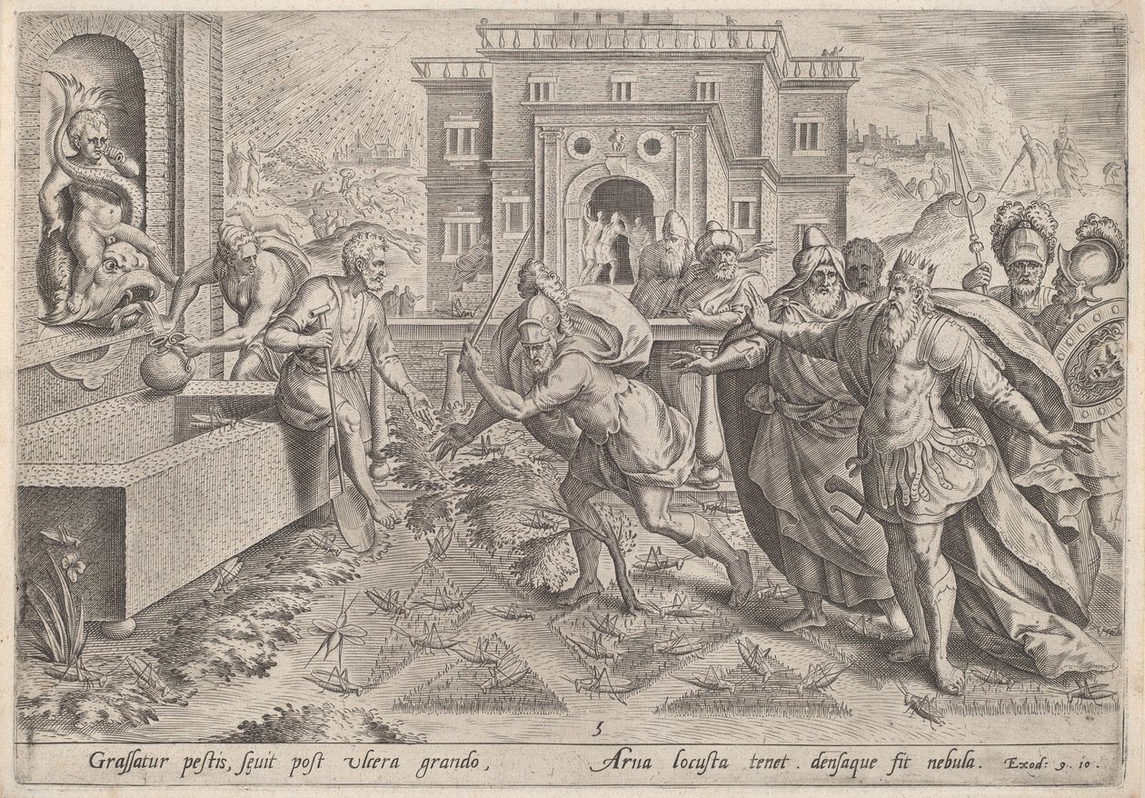 Mor kobylek od Jan Sadeler I, after Maarten van Cleef