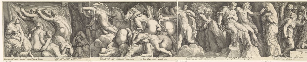 Frisian s trestem Niobe od Jan Saenredam