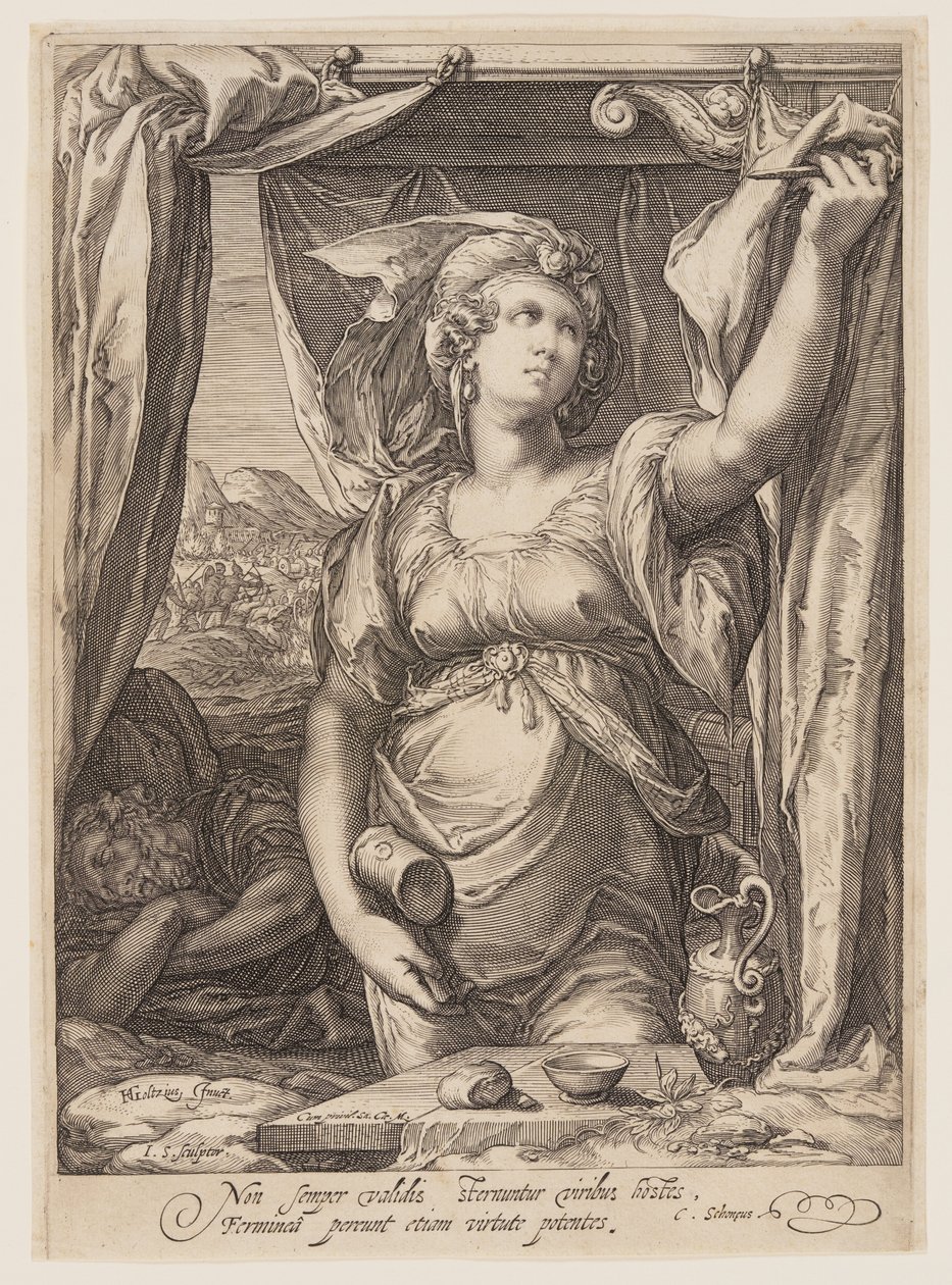 Jael a Sisera od Jan Saenredam