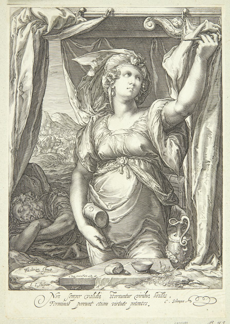 Jael a Sisera od Jan Saenredam