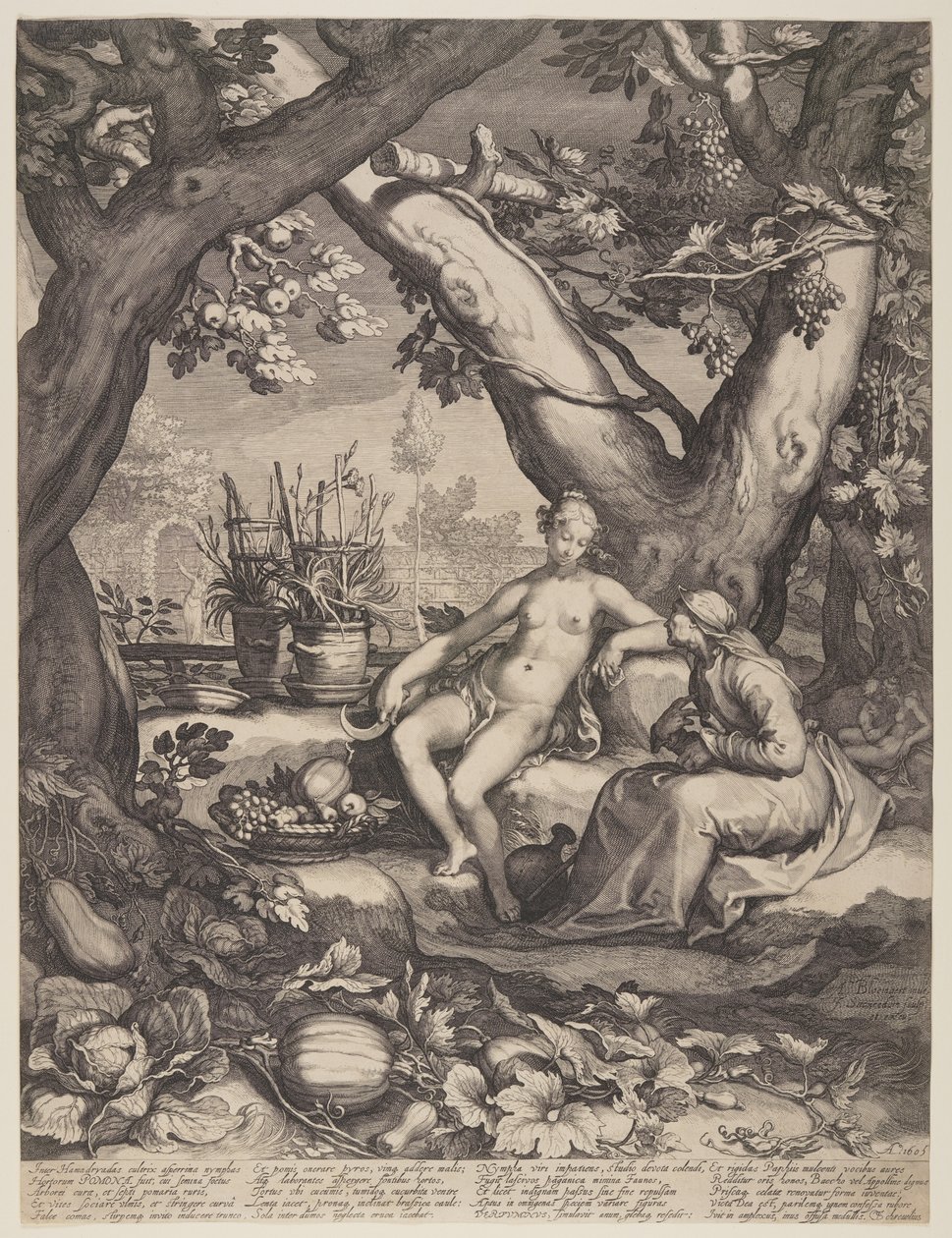 Vertumnus a Pomona od Jan Saenredam