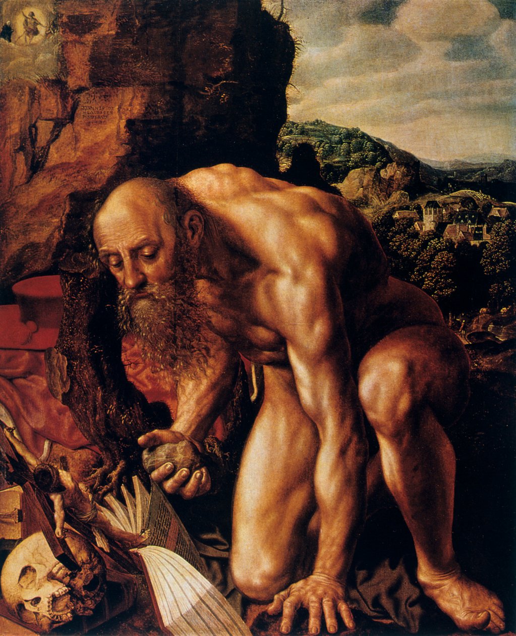 Svatý Jeroným, 1543. od Jan Sanders van Hemessen