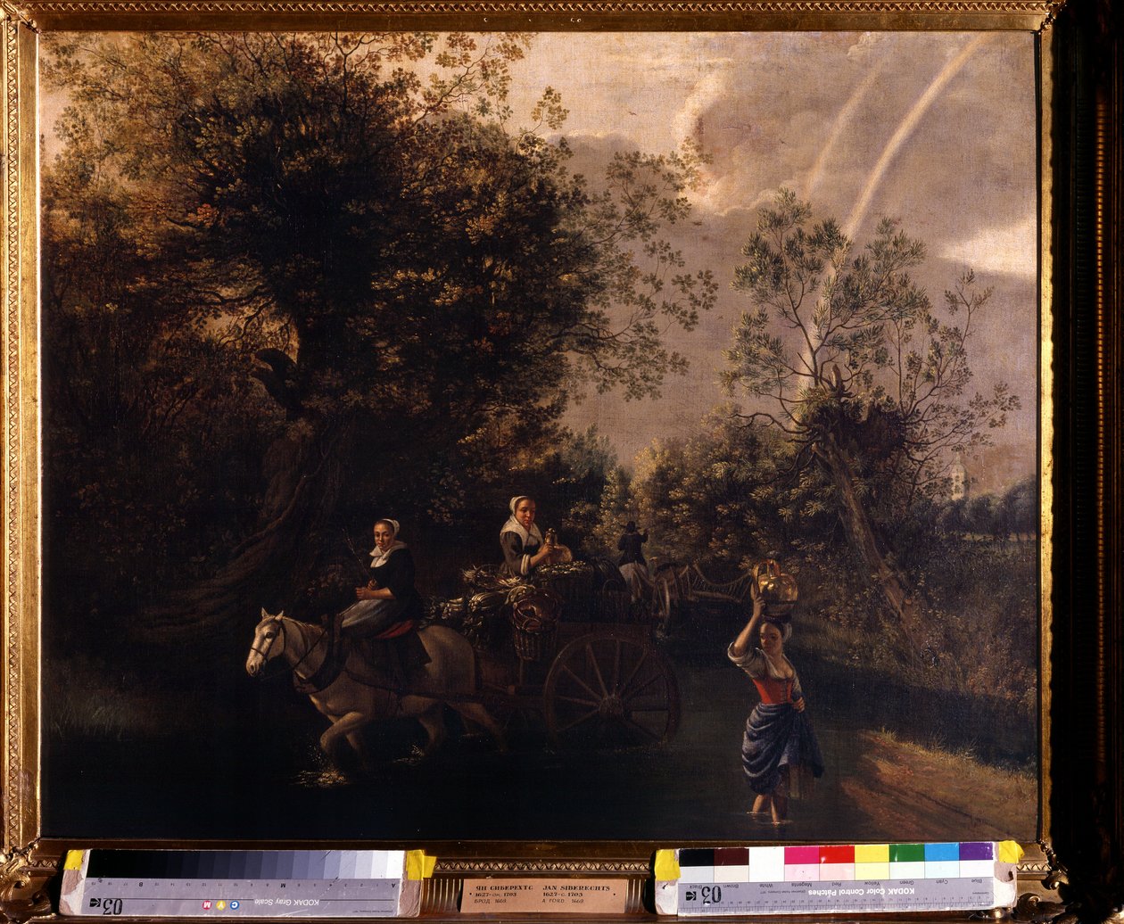 A gue (Brod). Obraz Jana Silberechtse (1627-1703). Olej na plátně, 94 x 116 cm od Jan Siberechts