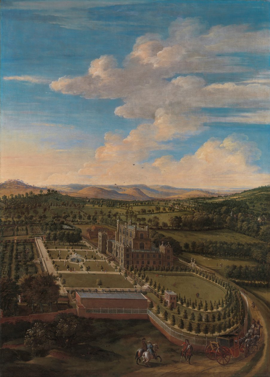 Wollaton Hall and Park, Nottinghamshire od Jan Siberechts