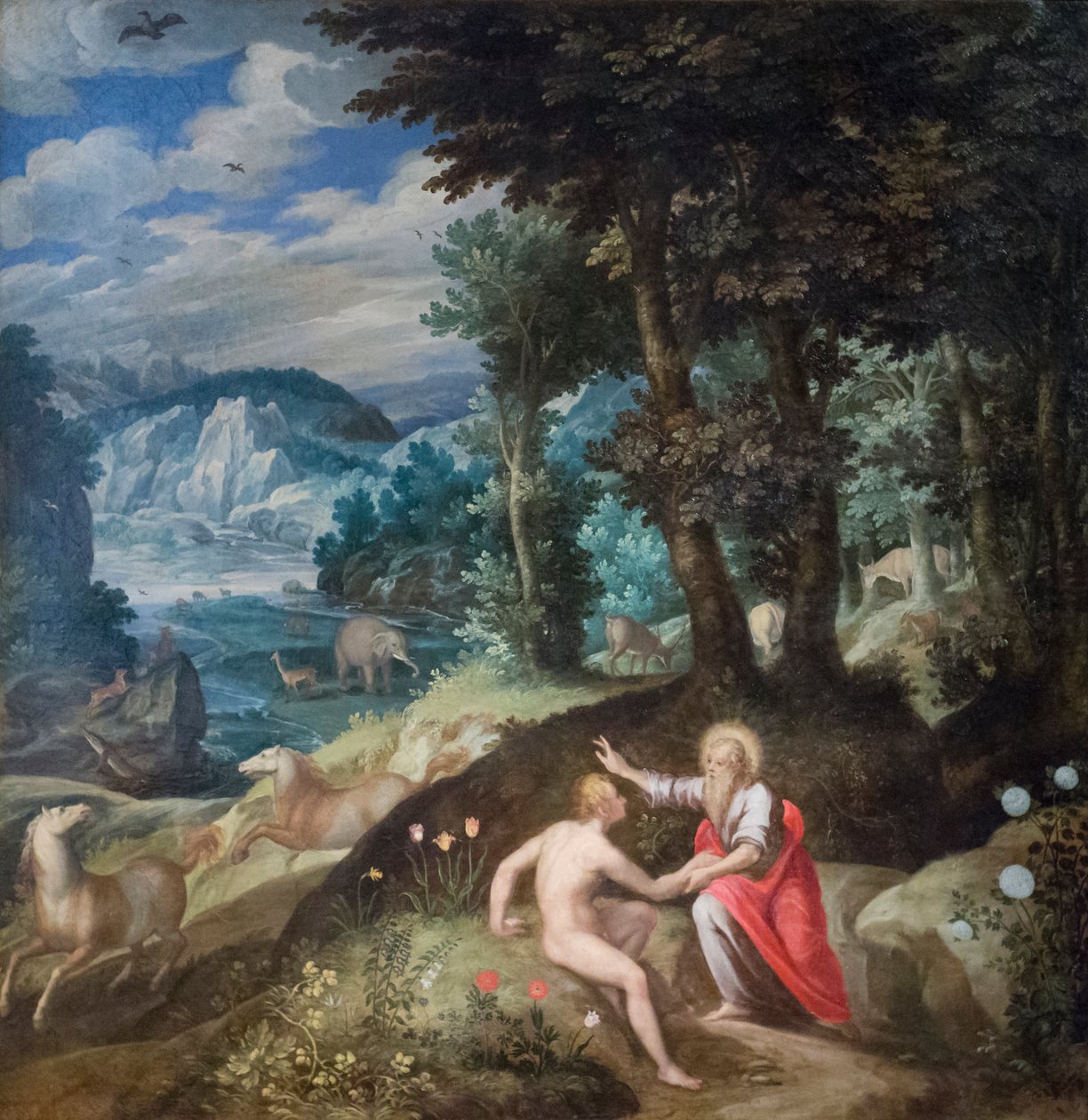 Stvoření Adama, asi 1586-89 (olej na plátně) od Jan Soens