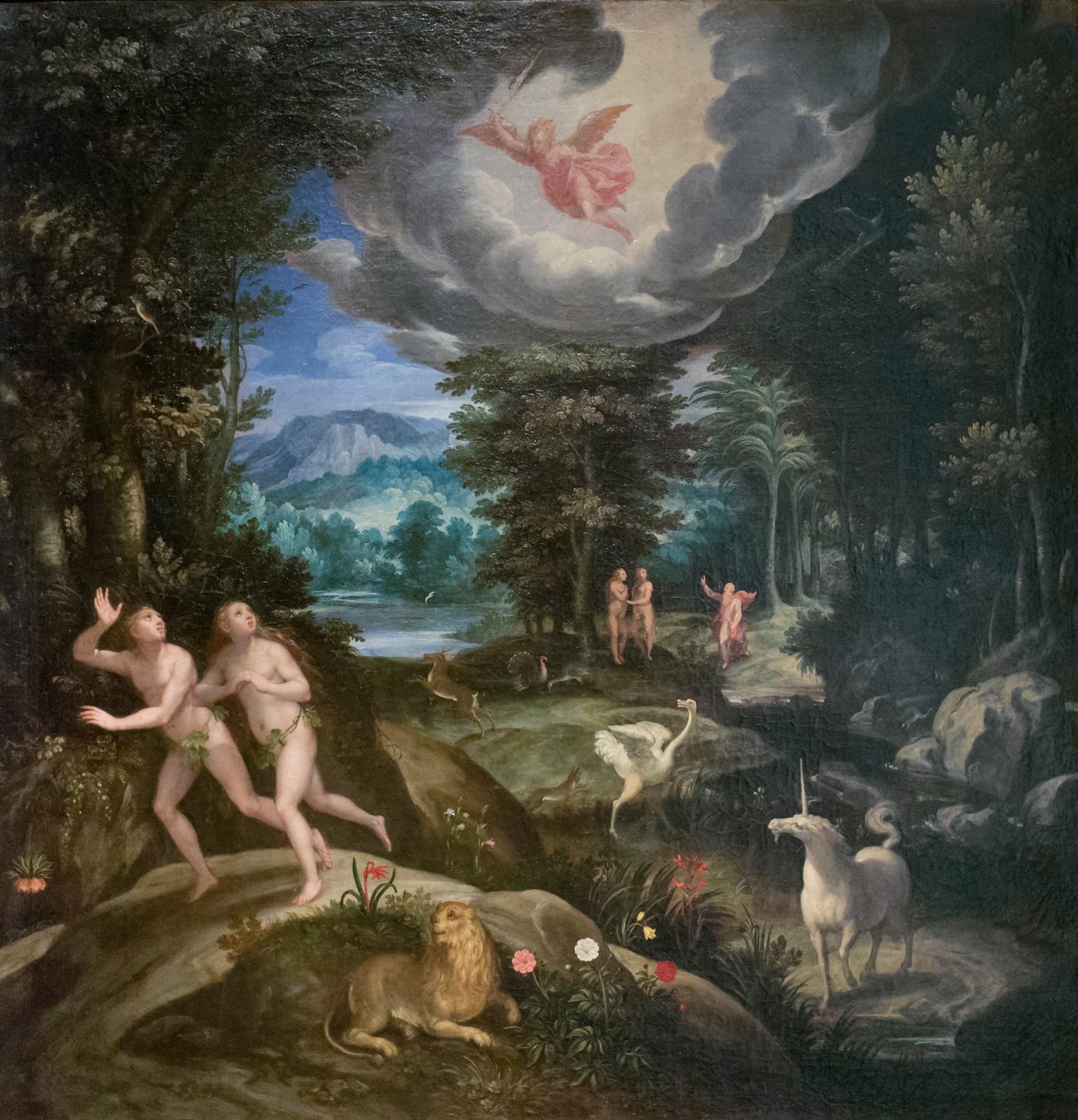 Vyhnání z pozemského ráje, asi 1586-89 (olej na plátně) od Jan Soens