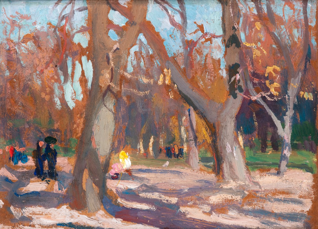 Planty Park v Krakově, kolem roku 1903 (olej na plátně) od Jan Stanislawski