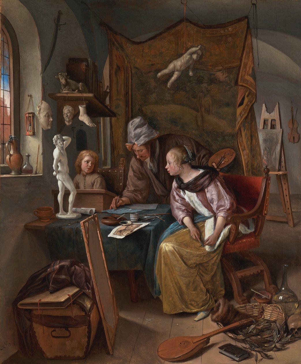 Hodina kreslení od Jan Steen
