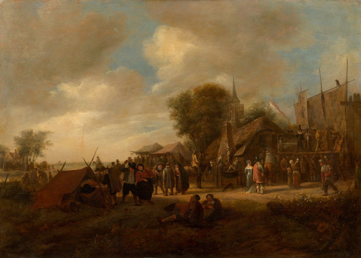 Vesnická slavnost od Jan Steen