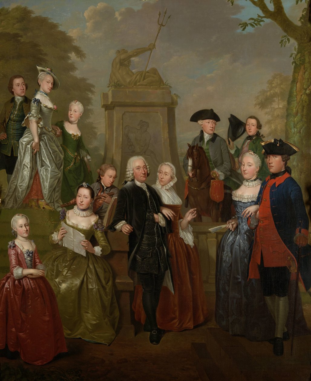 Portrét Theodora diecéze Vliet a jeho rodiny Portrét Theodora diecéze Vliet a jeho rodiny od Jan Stolker