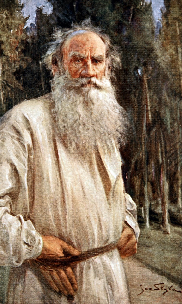 Lev Tolstoj, kolem roku 1905 (tisk) od Jan Styka